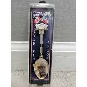 Souvenir Collectible Silver Plated Spoon - Markham Ontario Canada US Flag